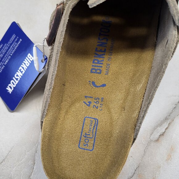 Birkenstock Boston BS TAUPE Clog Narrow Fit Size 41 Men's 8 Women's 10 - Picture 13 of 17